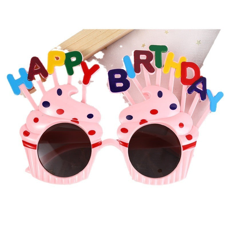 Birthday Glasses Xiaohongshu Same Style Internet Celebrity Funny Photography
