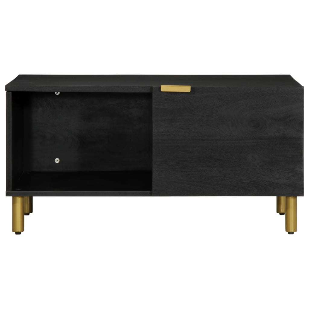 vidaXL Klubska mizica črna 80x50x40 cm inženirski les